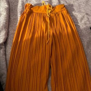 Orange open pants